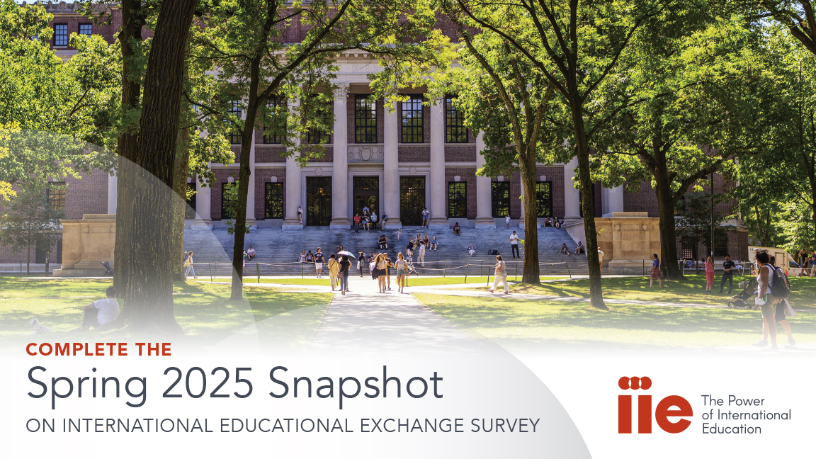 Institute of International Education (IIE) (@iieglobal) on Twitter photo U.S. higher education institutions: Participate in the Spring 2025 Snapshot on International Educational Exchange Survey: bit.ly/44OmU5I
Deadline: May 28, 2025. For questions, email relsurveys@iie.org. U.S. higher education institutions: Participate in the Spring 2025 Snapshot on International Educational Exchange Survey: bit.ly/44OmU5I
Deadline: May 28, 2025. For questions, email relsurveys@iie.org.