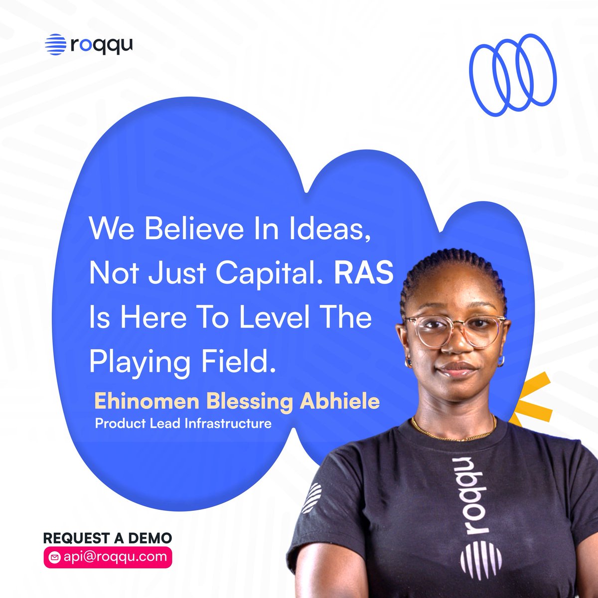 roqqupay's tweet photo. We’re backing the bold💪🏽, not just with funds but by taking a bet on your vision.
RAS is a fuel for Africa’s next big builder because innovation lives everywhere.
Stay close. It's almost here🔥.
#BuildWithRAS #RASbyRoqqu https://t.co/AiAFnsRFOF