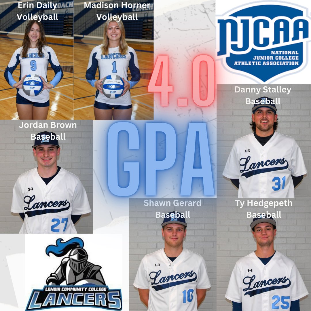Congratulations to our SIX outstanding student-athletes who maintained a 4.0 GPA during the entire 2024-2025 school year! IMPRESSIVE!!! #LancersTakeCharge!