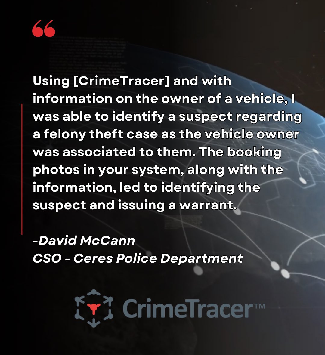 Crime_Tracer's tweet image. CrimeTracer is a powerful law enforcement search engine and information platform that enables law enforcement to search data from agencies across the U.S. using natural language speech terms and concepts.
Learn more: soundthinking.com/law-enforcemen…