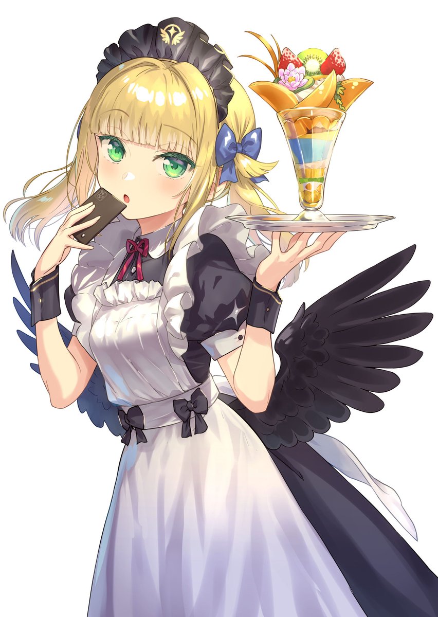 「メイドパフェ 」|かにぱんだのイラスト