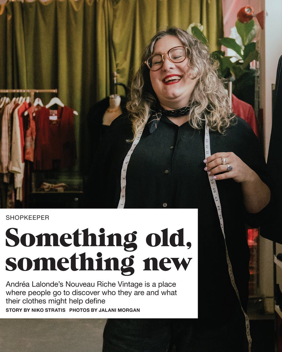 West End Phoenix (@westendphoenix) on Twitter photo SOMETHING OLD, SOMETHING NEW
“I can often tell when a garment is right for someone or not. And I’ve gotten more comfortable pushing people where they need to be pushed”
<a href="/nikostratis/">Niko Stratis</a> visits Nouveau Riche Vintage, fron the latest WEP.
📷: <a href="/jalanimorgan/">Jalani Morgan</a>
westendphoenix.com/stories/someth… SOMETHING OLD, SOMETHING NEW
“I can often tell when a garment is right for someone or not. And I’ve gotten more comfortable pushing people where they need to be pushed”
<a href="/nikostratis/">Niko Stratis</a> visits Nouveau Riche Vintage, fron the latest WEP.
📷: <a href="/jalanimorgan/">Jalani Morgan</a>
westendphoenix.com/stories/someth…