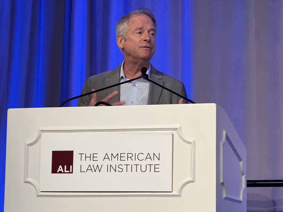 AmLawInst's tweet image. Principles of the Law, Civil Liability of Artificial Intelligence Reporter Mark Geistfeld @nyulaw and Associate Reporter Ketan Ramakrishnan @YaleLawSch introduce the ALI project and some of the challenging legal questions it hopes to address.
