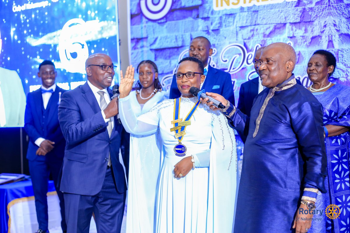 Emmanuel Katongole (@emmanuel_rotary) on Twitter photo Rotary Club installations are happening across the globe! Honored to preside over the <a href="/RotaryNalumunye/">Rotary Club of Nalumunye</a> ceremony with 300+ in attendance. Big thanks to outgoing Pres. George and welcome aboard, Pres. Debbie. Let’s unite for good—one act at a time. #Rotary Rotary Club installations are happening across the globe! Honored to preside over the <a href="/RotaryNalumunye/">Rotary Club of Nalumunye</a> ceremony with 300+ in attendance. Big thanks to outgoing Pres. George and welcome aboard, Pres. Debbie. Let’s unite for good—one act at a time. #Rotary