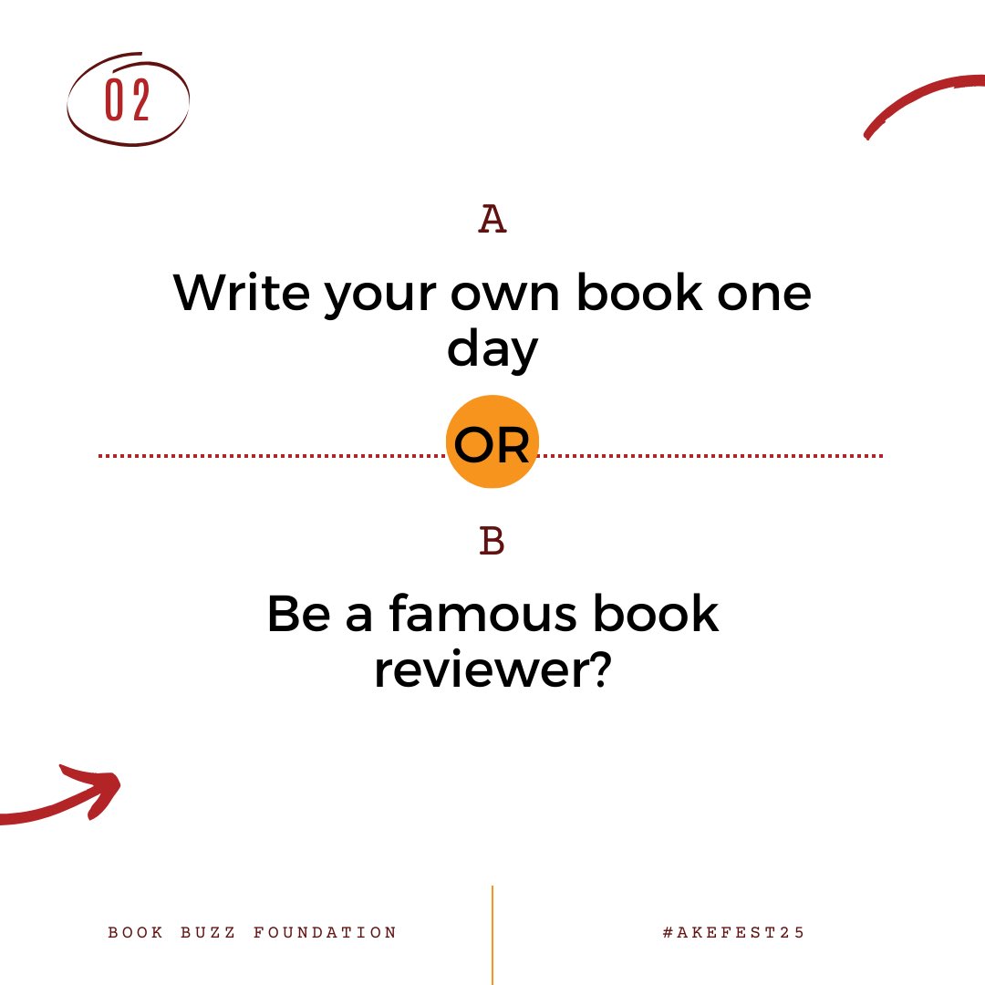 akefestival's tweet image. Dear book lovers, drop your pick in this round of ‘Would You Rather’ 🤩
The countdown has begun. #AkeFest25 is happening 20–22 Nov, 2025.
We can’t wait to see so many faces, especially yours!
#ReclaimingTruth