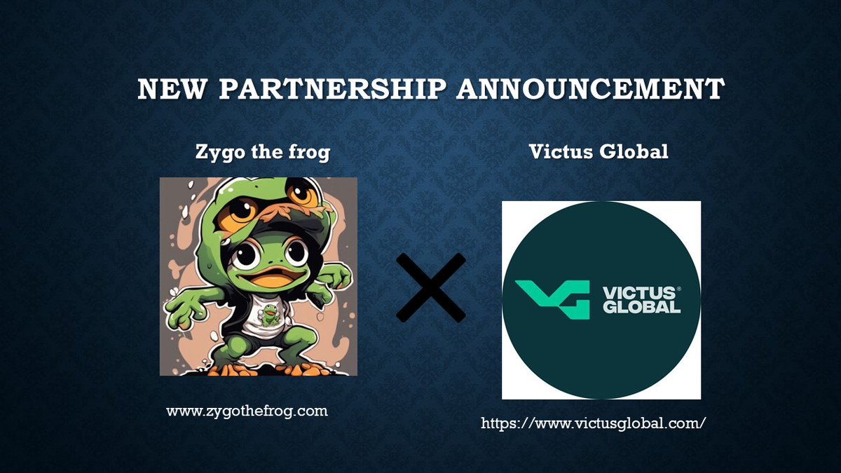 Zygo the frog (@zygofrog) on Twitter photo $zygo is pleased to announce a strategic partnership with <a href="/VictusGlobal_/">Victus Global</a> , a distinguished venture firm renowned for its innovative approach and expertise in crafting robust Web3 strategies worldwide.
🔥 This collaboration will enhance Zygo's global network, reinforcing our $zygo is pleased to announce a strategic partnership with <a href="/VictusGlobal_/">Victus Global</a> , a distinguished venture firm renowned for its innovative approach and expertise in crafting robust Web3 strategies worldwide.
🔥 This collaboration will enhance Zygo's global network, reinforcing our