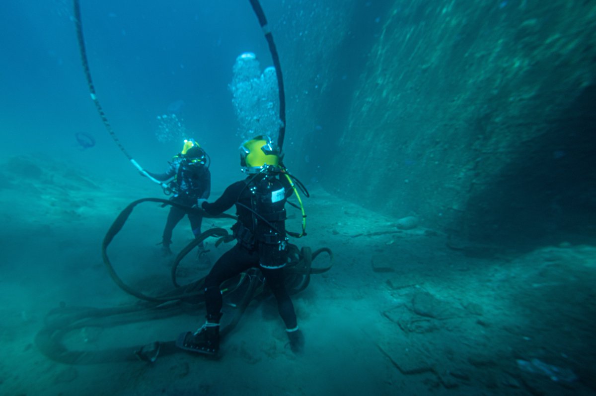 NavyMuseumDev's tweet photo. Deep Sea, Deep Commitment: Honoring Navy Divers
This month, we recognize the Navy’s elite divers—experts who operate in the toughest underwater conditions to complete critical missions. Their bravery beneath the surface strengthens our Navy every day. #NavyDivers #NavyLegacy https://t.co/wbZgYg9oFo