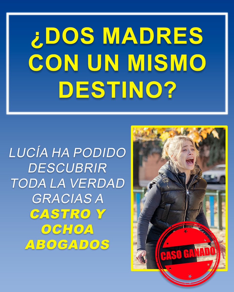 Pf, el caso de Lucía nos ha tenido con el corazón en un puño 💔

Pero gracias a Castro y Ochoa hasta los casos más difíciles tienen un final feliz 👀 

Aquí lo importante es que nuestros clientes no acaben #PerdiendoElJuicio ▶

 atres.red/a4j94146