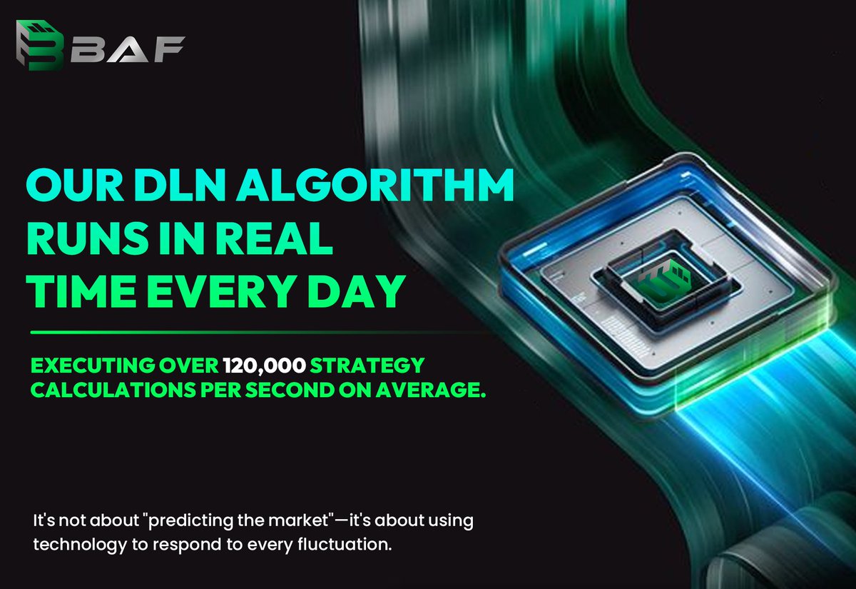 BA_Frontier's tweet photo. 💎Our DLN Algorithm Runs in Real Time Every Day
⚙️Executing Over 120,000 Strategy Calculations Per Second on Average.
It's not about "predicting the market"—it's about using technology to respond to every fluctuation.
#BAF #DLNAlgorithm #RealTimeTrading #QuantTech https://t.co/WqmPkTCkcN