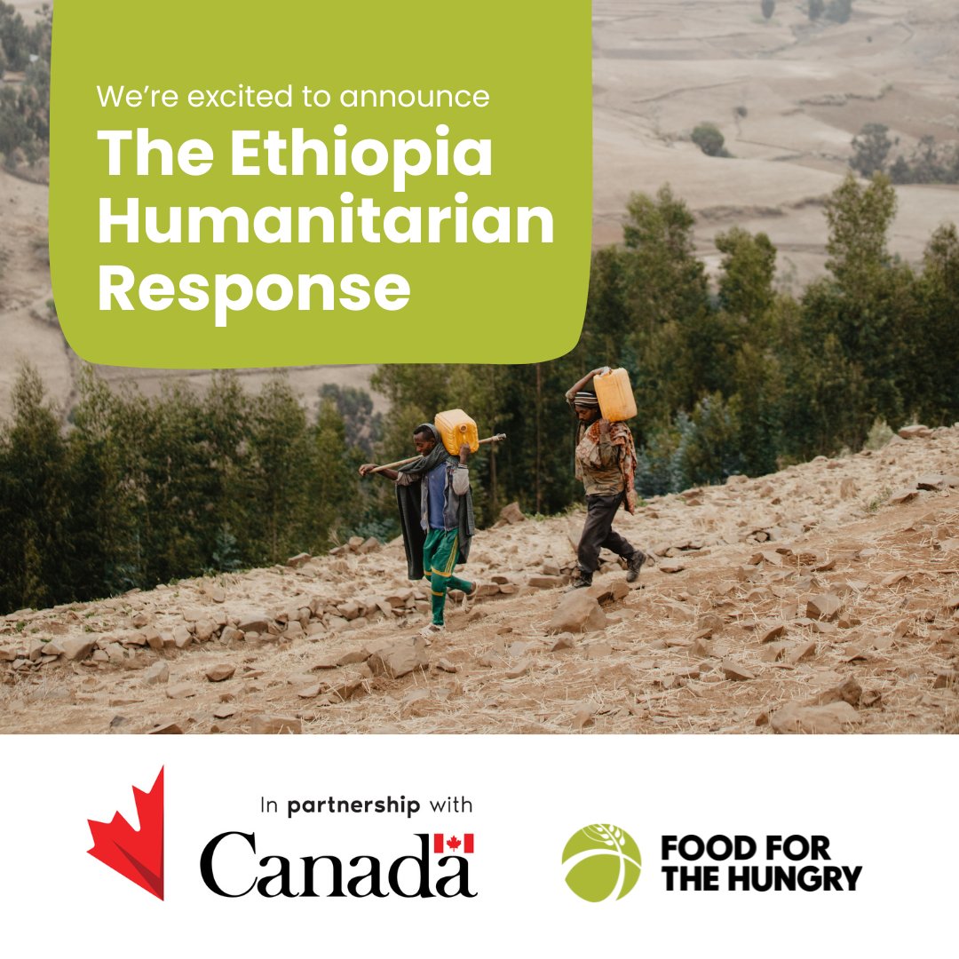 Food for the Hungry (@fhcanada) on Twitter photo FH Canada is partnering with the Government of Canada and FH Ethiopia to address the crisis in northern Ethiopia.
The Ethiopia Humanitarian Response aims to save lives, restore human dignity, and reduce suffering for 13,050 people.
<a href="/CanadaDev/">Development Canada</a> <a href="/EthiopiaFh78767/">FH ETHIOPIA</a> FH Canada is partnering with the Government of Canada and FH Ethiopia to address the crisis in northern Ethiopia.
The Ethiopia Humanitarian Response aims to save lives, restore human dignity, and reduce suffering for 13,050 people.
<a href="/CanadaDev/">Development Canada</a> <a href="/EthiopiaFh78767/">FH ETHIOPIA</a>