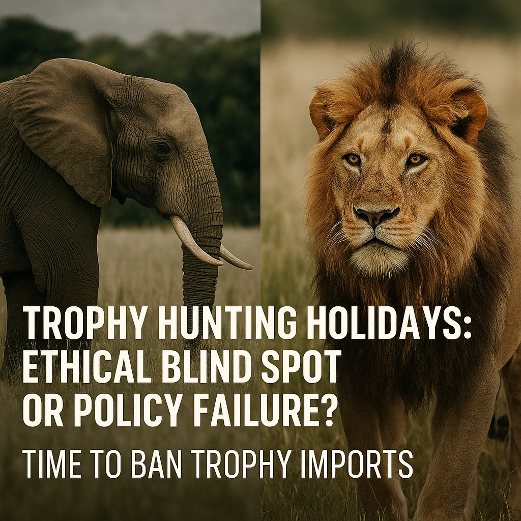 VFTAFoundation's tweet image. Trophy hunting holidays are still a reality—endangered animals are being killed for sport.

UK imports of trophies rose in 2023, despite extinction threats and public outcry.

Where does tradition end—and exploitation begin?

Read more: mirror.co.uk/news/uk-news/t…

#StopTrophyHunting