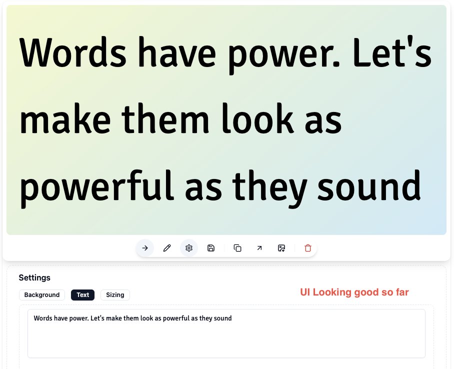 _naivedev's tweet photo. Took the responses I got from friends &amp; this is the progress in as far as making text look beautiful using a background. So far, this looks beautiful and more beckoning to users. Starting to feel slightly more than an mvp 😂

#buildinpublic https://t.co/YWFGivgHB2