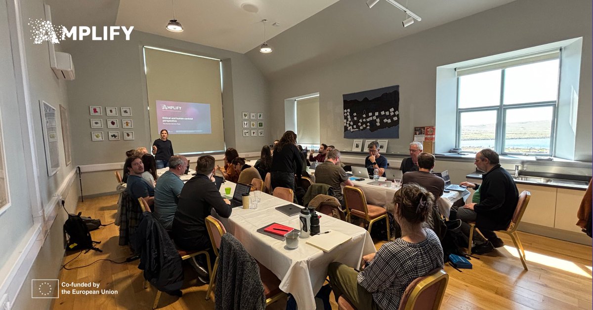 AMPLIFY (@amplify_eu) on Twitter photo 𝗔𝗠𝗣𝗟𝗜𝗙𝗬 Consortium Meeting
📍Grinneabhat, Isle of Lewis | 20–21 May 2025
Great first day hosted by <a href="/fngaidheal/">Fèisean nan Gàidheal</a>!
🔹 Human-centric insights
🔹 Pilot 0 tech findings
🔹 Social value & strategy
Amazing setting, rich discussions.
Day 2 coming up! 🌿 𝗔𝗠𝗣𝗟𝗜𝗙𝗬 Consortium Meeting
📍Grinneabhat, Isle of Lewis | 20–21 May 2025
Great first day hosted by <a href="/fngaidheal/">Fèisean nan Gàidheal</a>!
🔹 Human-centric insights
🔹 Pilot 0 tech findings
🔹 Social value & strategy
Amazing setting, rich discussions.
Day 2 coming up! 🌿