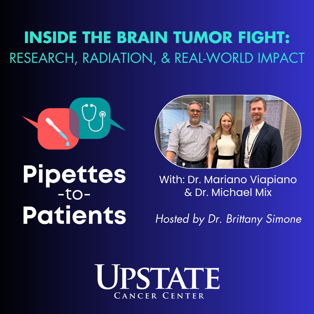 Upstate Research (@innovateupstate) on Twitter photo 📢It's out! The first episode of the new research podcast from <a href="/UpstateCancer/">Upstate Cancer Center</a>. Pipettes to Patients is focused on how research moves from the earliest stages in the lab to clinical trials & beyond.
🔊Listen wherever you get your podcasts!
➡️Find out more- bit.ly/4mmtp65 📢It's out! The first episode of the new research podcast from <a href="/UpstateCancer/">Upstate Cancer Center</a>. Pipettes to Patients is focused on how research moves from the earliest stages in the lab to clinical trials & beyond.
🔊Listen wherever you get your podcasts!
➡️Find out more- bit.ly/4mmtp65