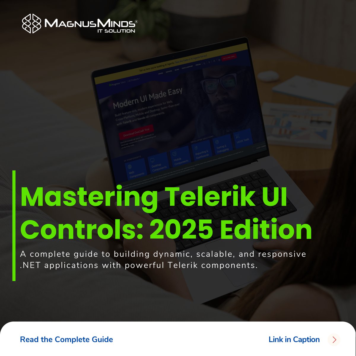 MagnusMinds's tweet image. Master #Telerik UI Controls in 2025 with our expert guide!
🔗 Read the blog: blogs.magnusminds.net/Blog/telerik-c…
#TelerikControls #DotNetDevelopment #UIDesign #MagnusMinds #WebDevelopment #CSharp #FullStackDeveloper #DevTips #SoftwareEngineering #TechBlog #UIdesign #UXDesign #TelerikUI
