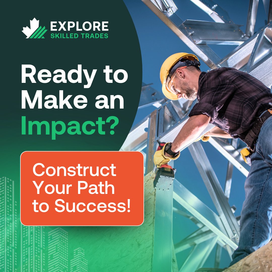 Take action and build a career filled with success and impact. Learn more at exploreSkilledTrades.com 💪🔧