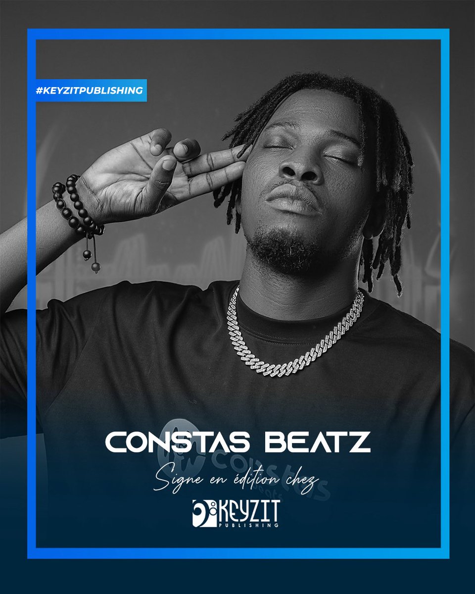 KeyzitMali's tweet image. [𝐊𝐄𝐘𝐙𝐈𝐓 𝐏𝐔𝐁𝐋𝐈𝐒𝐇𝐈𝐍𝐆] 
Nous avons le plaisir de vous annoncer la signature en 𝗲́𝗱𝗶𝘁𝗶𝗼𝗻 du compositeur CONSTaS BEATZ chez 𝗞𝗘𝗬𝗭𝗜𝗧 𝗣𝗨𝗕𝗟𝗜𝗦𝗛𝗜𝗡𝗚 🔥.  

#ConstasBeatz #KeyzitPublishing #KeyzitBenin #Keyzit #AfricanMajor