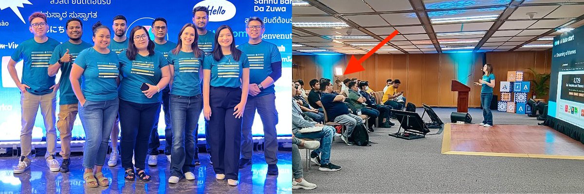 Just noticed that in the banner image on my Twitter profile, my own husband has his back to me and isn’t even watching my amazing presentation 🫨

Not sure what was going on there… 🤨