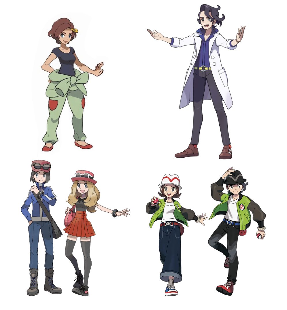 Whether or not Calem and Serena make an appearance in Pokémon LegendsZA,if Paxton/Harmony really are the kids of Sycamore and Grace,then is one of Calem or Serena our half sibling?

And if so,will they be mentioned as our sibling?
Since this takes place after XY and the effects