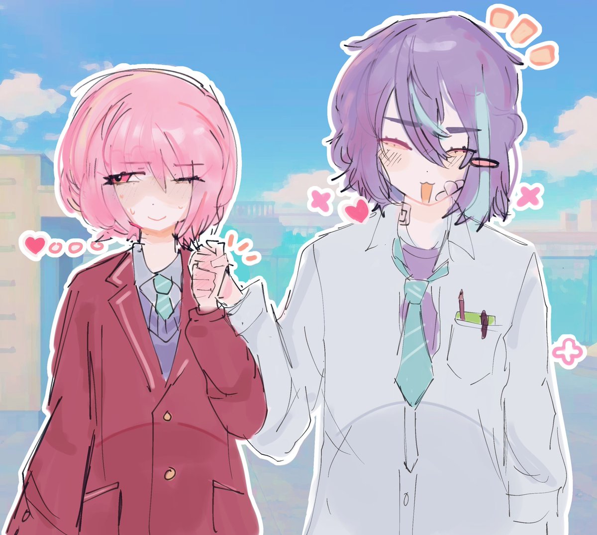 yeah guys actually theyre holding their hands look #瑞類