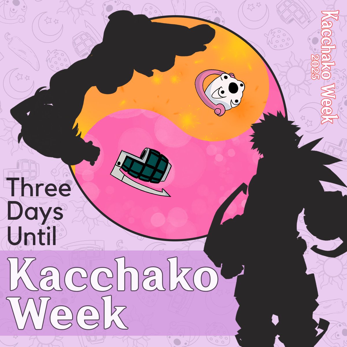 💥THREE DAYS UNTIL KACCHAKO WEEK💫

Kacchako Week is right around the corner! Make sure to check out our Carrd (link in our bio) for participation info and if you have questions~ 

Prompts in ENG and ESP linked below!