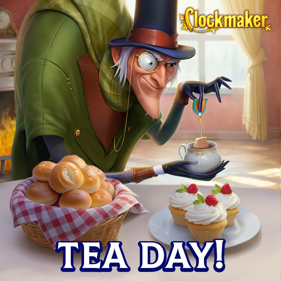 ClockmakerGame's tweet image. 🍵 Tea time turns the tables! [play.belka-games.com/twi] 

Even our mischievous Clockmaker needs a moment to sip and savor. What's your perfect brew—Earl Grey, chai, or something mysterious? 🤗 Spill the tea—share your favorite below! ☕️

#match3game #clockmakers #puzzlegame