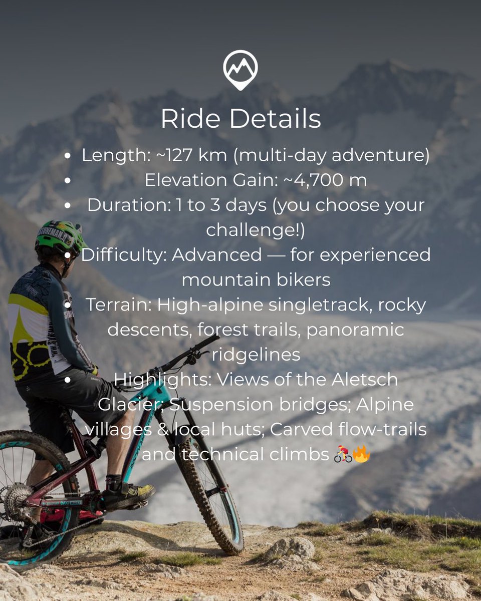 CrionOutdoor's tweet image. Ride it in 1, 2, or 3 days. Earn the finisher trophy. Join the legend. 🏆

💬 Would you go all in and crush it in one day?

#StonemanGlaciara #MTBChallenge #RideTheAlps #GlacierTrails #ValaisAdventure #EpicRides #UNESCOAlps #SwissAlps #CrionOutdoor #OutdoorAdventures #Switzerland