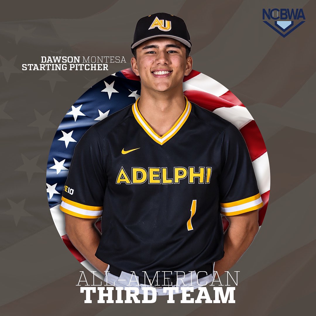AdelphiBaseball's tweet image. 𝗔𝗟𝗟-𝗔𝗠𝗘𝗥𝗜𝗖𝗔𝗡 ⚾️🇺🇸
Congrats Dawson being Adelphi’s first All-American since 2022‼️
🔗: aupanthers.com/news/2025/5/21…
#pawsup🐾