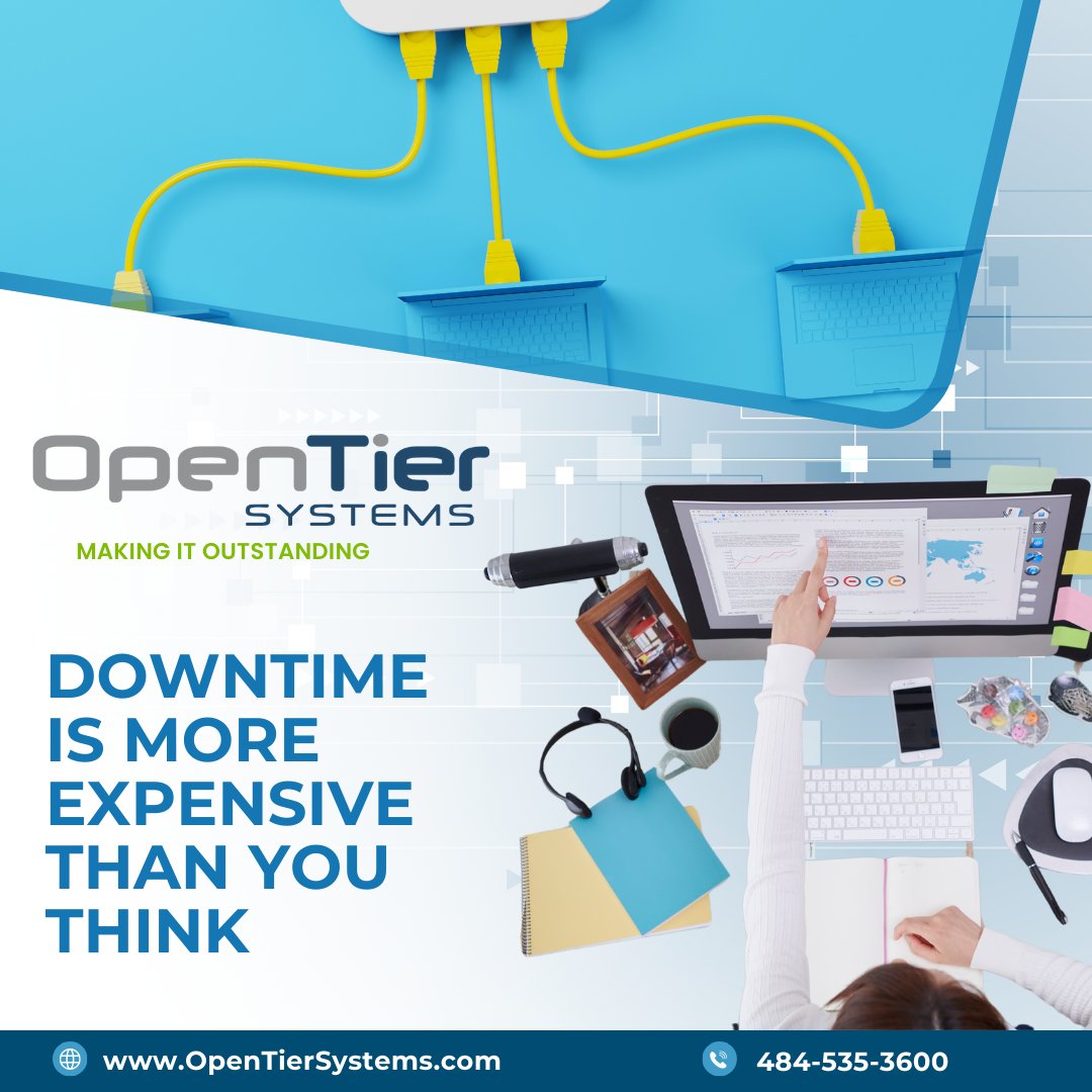 OpenTierSystems's tweet photo. Every hour your systems are down means lost revenue, productivity, and trust. Our proactive IT approach prevents downtime, before it costs you.

Let’s eliminate the risk  https://t.co/rDcZ6QXg9B https://t.co/ZdvfHCGrPR