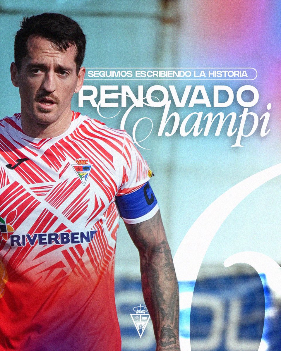 #Renovación | 🤝 ¡𝐂𝐇𝐀𝐌𝐏𝐈, 𝐑𝐄𝐍𝐎𝐕𝐀𝐃𝐎! 

🔝 Pieza clave en esta histórica temporada! ¡Referente en el vestuario y en el centro del campo!

ℹ️ cfsantomera.com/champi-renovad…

✍️ 𝑆𝑒𝑔𝑢𝑖𝑚𝑜𝑠 𝑒𝑠𝑐𝑟𝑖𝑏𝑖𝑒𝑛𝑑𝑜 𝑙𝑎 ℎ𝑖𝑠𝑡𝑜𝑟𝑖𝑎 ✨
🍋 #CFSantomera