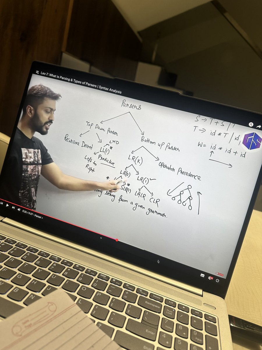 Kashish3639's tweet image. Last moment saviour @gate_smashers 

#ExamWarriors #Exams #CompilerDesign