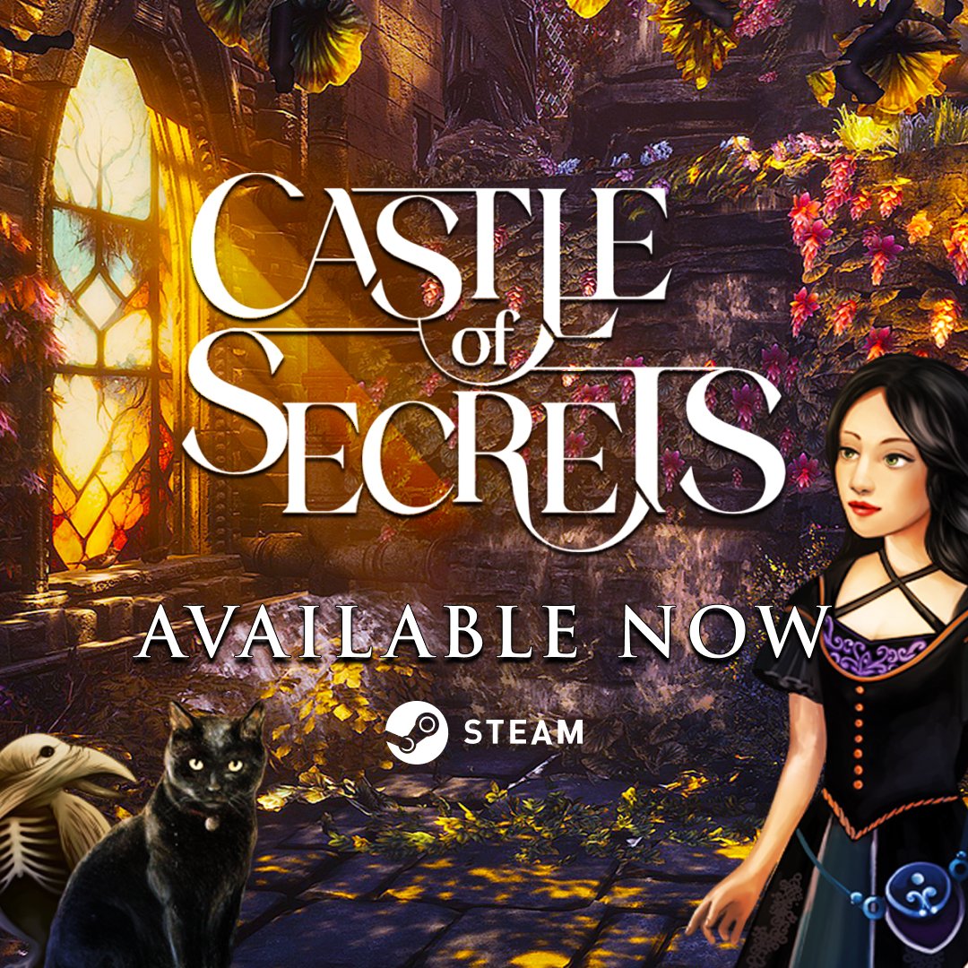 The time is now. Castle of Secrets is available NOW on Steam.
store.steampowered.com/app/1825110/Ca…
#CastleOfSecrets #IndieGame #AdventureGame #PuzzleGame #Sidescroller #Mystery #AvailableNow