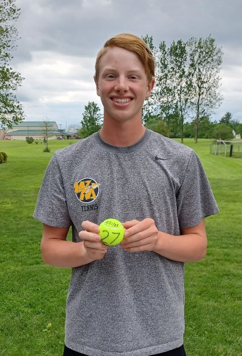 District update:

Gavin and Nathan lost 1-6, 3-6 

Graham won 6-3, 6-4, and then lost state qualifying match. 

Shout-out to Graham for tying the school record for wins in a season at Court 1 with 27. 

Great Season Warriors!!!!!