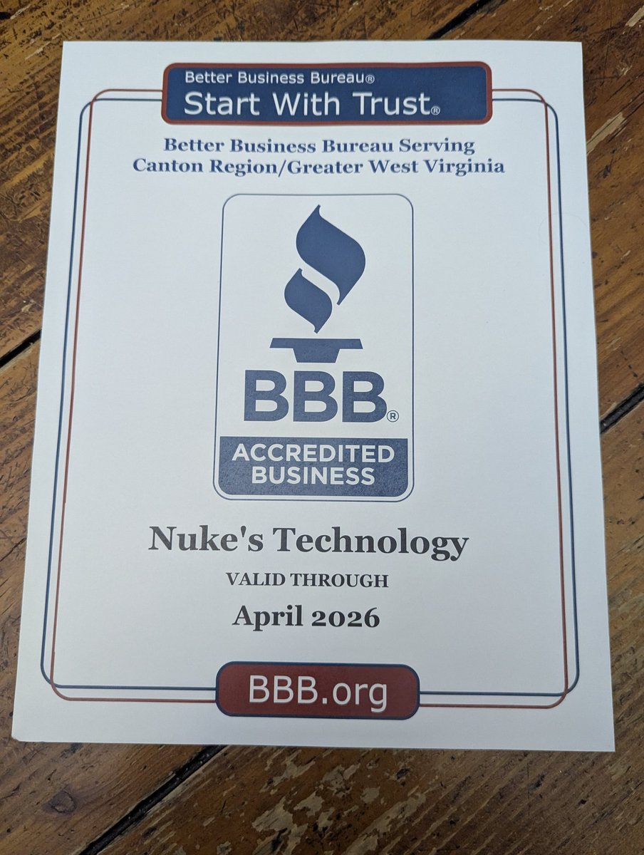 GamingWithNuke's tweet photo. I am happy to announce that my business is now accredited by the Better Business Bureau!! https://t.co/vE3i9o9n0j