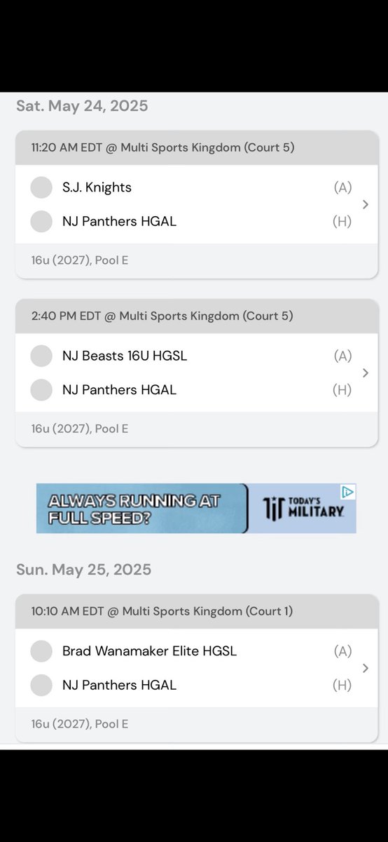 Schedule this weekend for <a href="/TheHoopGroup/">Hoop Group</a> jersey shore jam fest <a href="/RamapoBball/">Ramapo Boys Basketball</a> <a href="/HoopGroupAL/">Hoop Group Academic League (HGAL)</a>