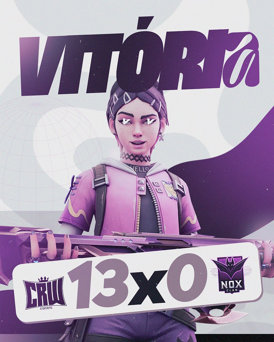 CRW E-Sports (@crwesportsgg) on Twitter photo 🏆Qualify Copa Bagual 🏆
Com uma atuação dominante, a CRW E-Sports conquista uma vitória incontestável sobre a <a href="/NoXClaneSports/">NEXT ERA esports</a> , com um placar de 13x0 no Qualify da <a href="/CopaBagual/">Copa Bagual</a> .
Nós chegamos para vencer, e vamos mostrar a todos o poder de um rei! 👑 🏆Qualify Copa Bagual 🏆
Com uma atuação dominante, a CRW E-Sports conquista uma vitória incontestável sobre a <a href="/NoXClaneSports/">NEXT ERA esports</a> , com um placar de 13x0 no Qualify da <a href="/CopaBagual/">Copa Bagual</a> .
Nós chegamos para vencer, e vamos mostrar a todos o poder de um rei! 👑