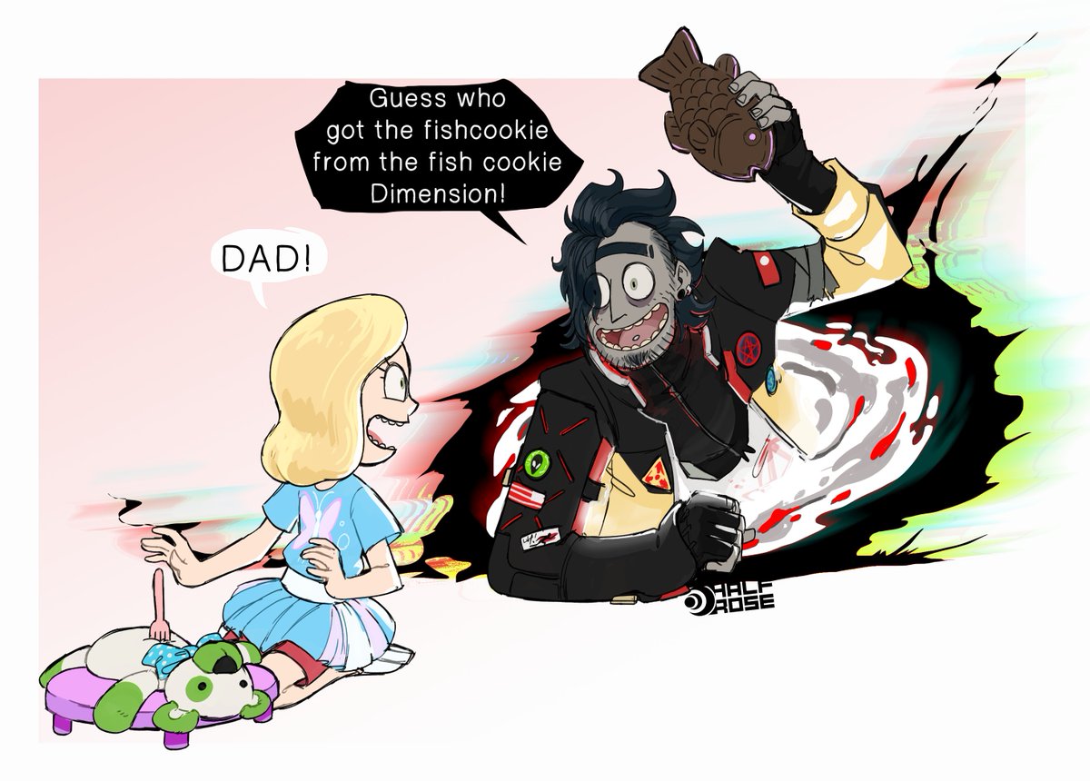 Young Ve had a problem and is that despite going out to buy cigarretes he kept visiting Beth now and then, acting like a sort of imaginary friend, because while he couldn't make himself be a parent, he couldn't forget he had a daughter.
#rickAndMorty #rickandmortyfanart