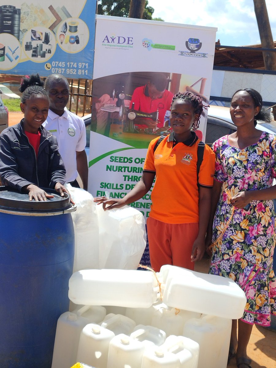 Today we were thrilled to support  youth who have undergone training in soap and book making with startup kits with support from <a href="/CRVPF1/">Children's Rights and Violence Prevention Fund</a> to help them explore their entrepreneurial opportunities.These were handed over by the CDO, Goma division.