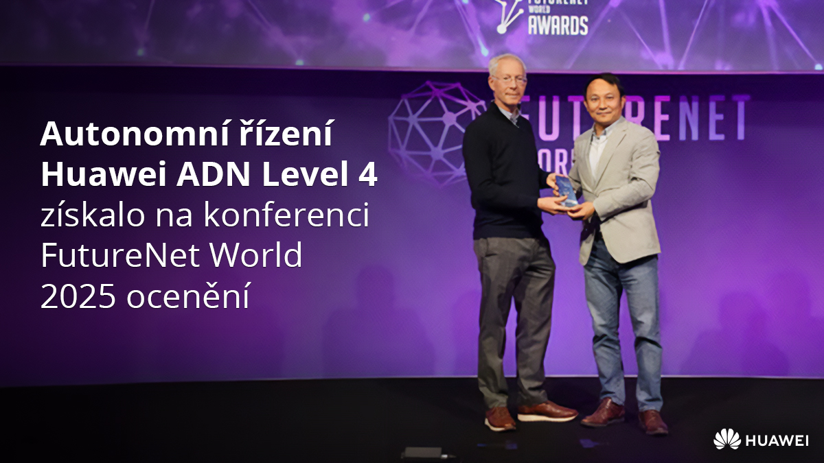 Huawei_Cesko's tweet image. #Huawei uspěla se svým systémem pro autonomní sítě na konferenci #FutureNet World 2025 v Londýně a získala Autonomous Network Operation Award za řešení Autonomous Driving Network (ADN) Level 4. Na FutureNet se sešlo více než 700 lídrů z řad předních poskytovatelů komunikačních