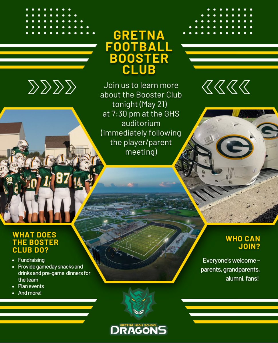 We look forward to seeing you all for a brief update following Coach Dalton’s meeting.