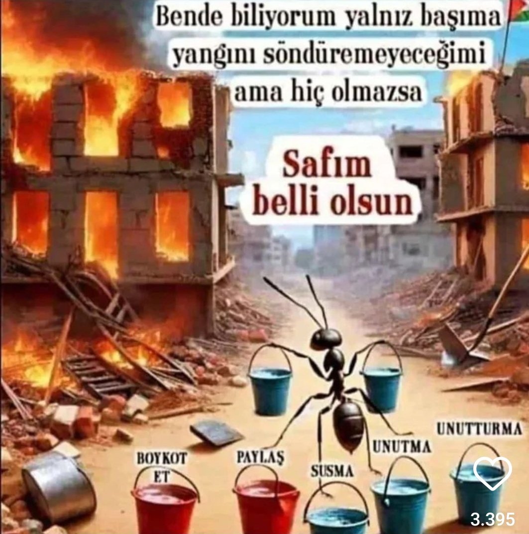 Sessiz kalmak, kötülük karşısında tarafsız durmak, “Benim sorunum değil!” demek aslında kötülüğün zaferine katkıda bulunmaktır.
#StopIsrael #StopIsraeliGenocide #StopGazaGenocide‌NOW