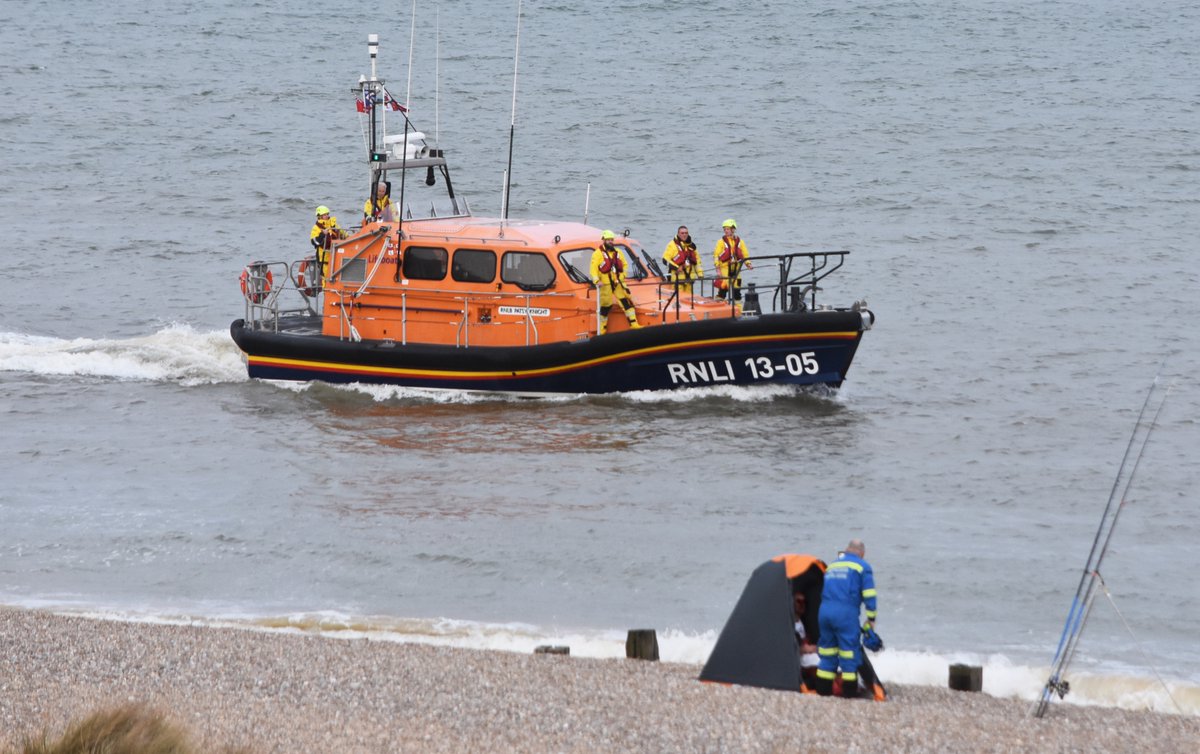 Callout at 6..56pm after coastguard had a report of a person in difficulties in sea off Pakefield . Lifeboat launched to search area together with Coastguard teams, ambulance crew and Police. Person was found shortly after safe and well ashore and all were stood down.
