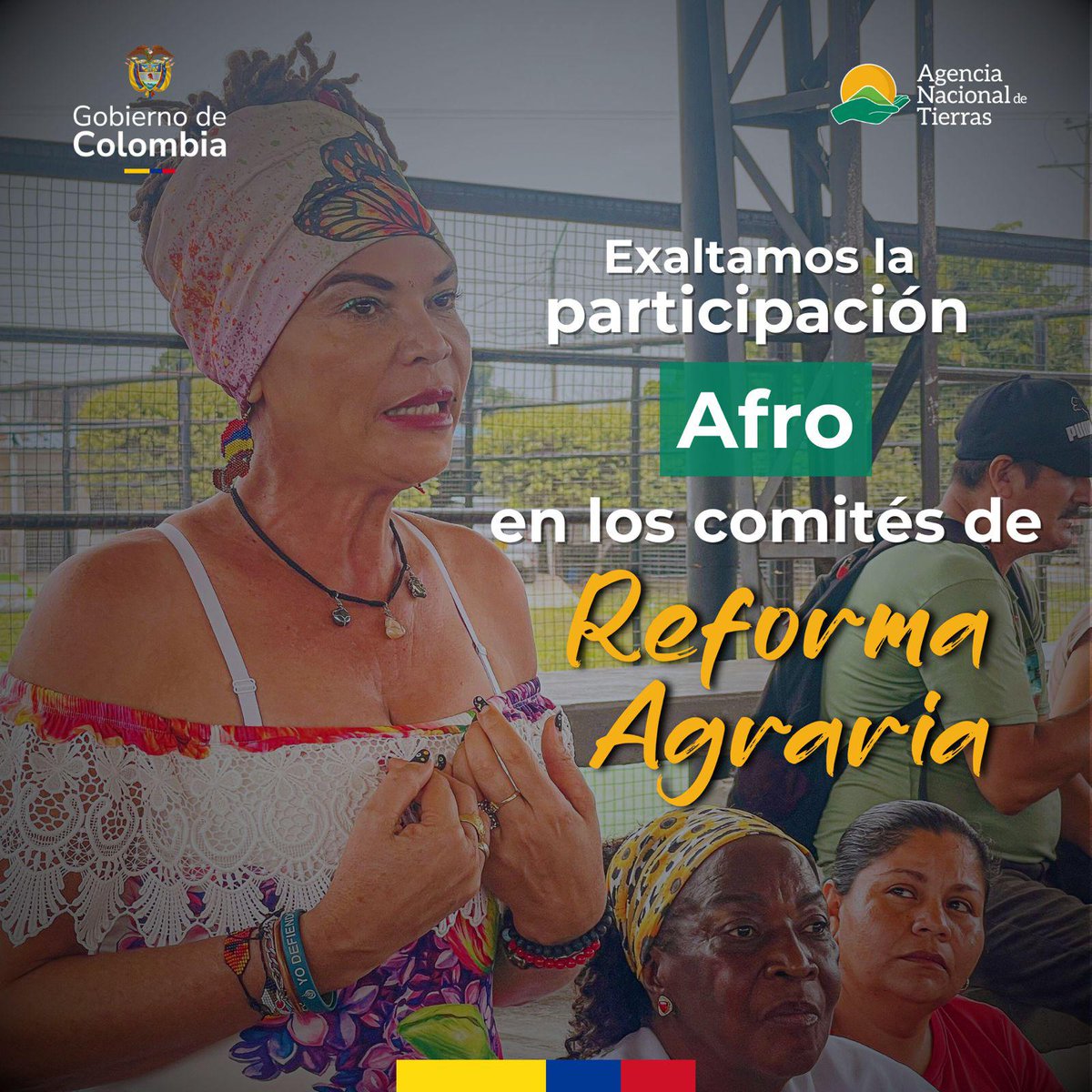 DorisHBernal's tweet photo. Desde la Agencia Nacional de Tierras en Casanare conmemoramos el Día de la Afrocolombianidad reafirmando nuestro compromiso con la reivindicación de los derechos colectivos de las comunidades afrodescendientes. Promovemos su inclusión en procesos clave como el acceso a la tierra. https://t.co/Jq64s7sjgM