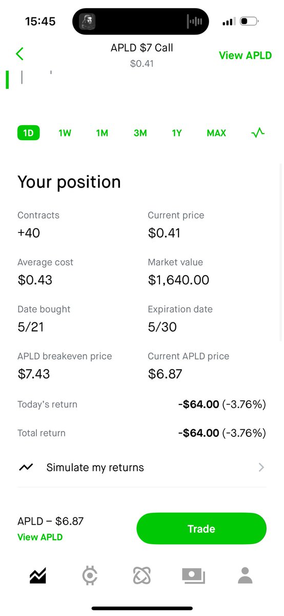 DiotaleviJason's tweet photo. $APLD big move tomorrrow!!! 🙏🏼💸💸 https://t.co/ZUTEHIqxOF