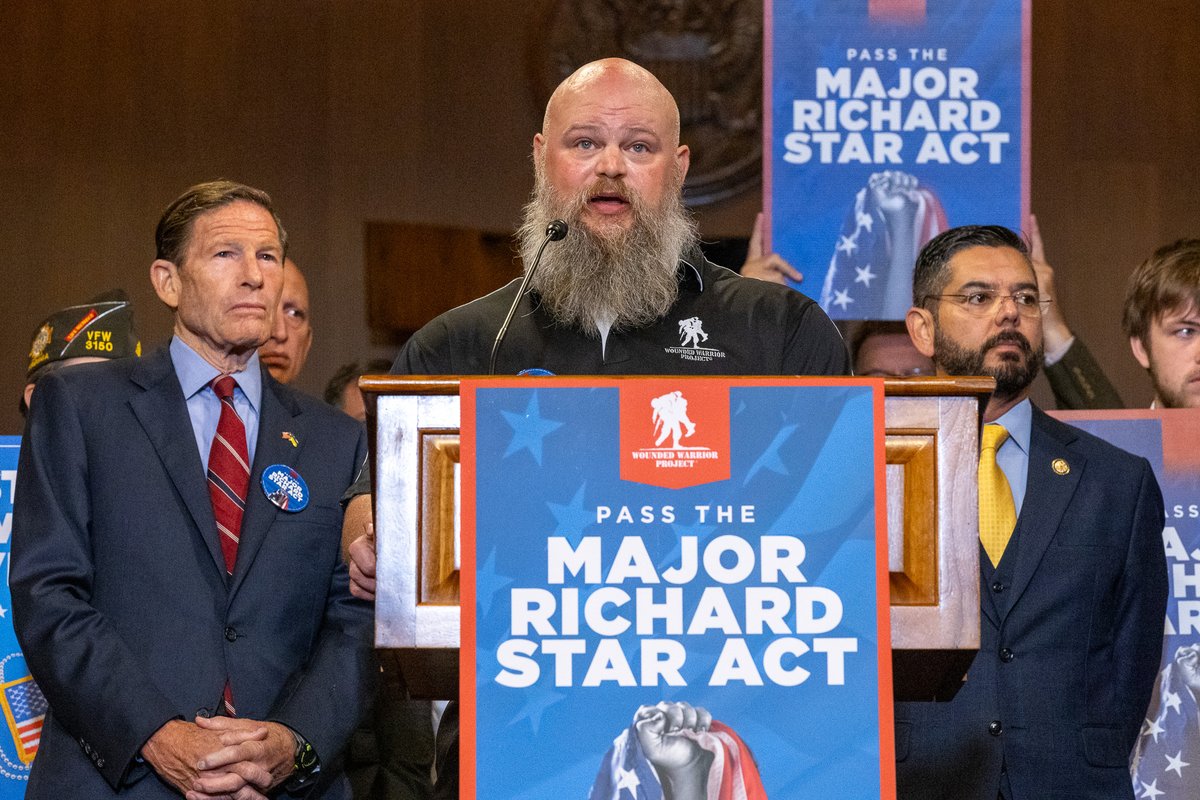 WWP (@wwp) on Twitter photo WWP joined a coalition of VSOs at today’s press conference in D.C. to demand justice for combat-wounded veterans. Veterans like <a href="/DanNevins/">Dan Nevins</a>, Jamel Daniels, and Josh Wells shared their experiences.
It’s time to pass the #MajorRichardStarAct.
Learn more: wwp.news/4mxiab4 WWP joined a coalition of VSOs at today’s press conference in D.C. to demand justice for combat-wounded veterans. Veterans like <a href="/DanNevins/">Dan Nevins</a>, Jamel Daniels, and Josh Wells shared their experiences.
It’s time to pass the #MajorRichardStarAct.
Learn more: wwp.news/4mxiab4
