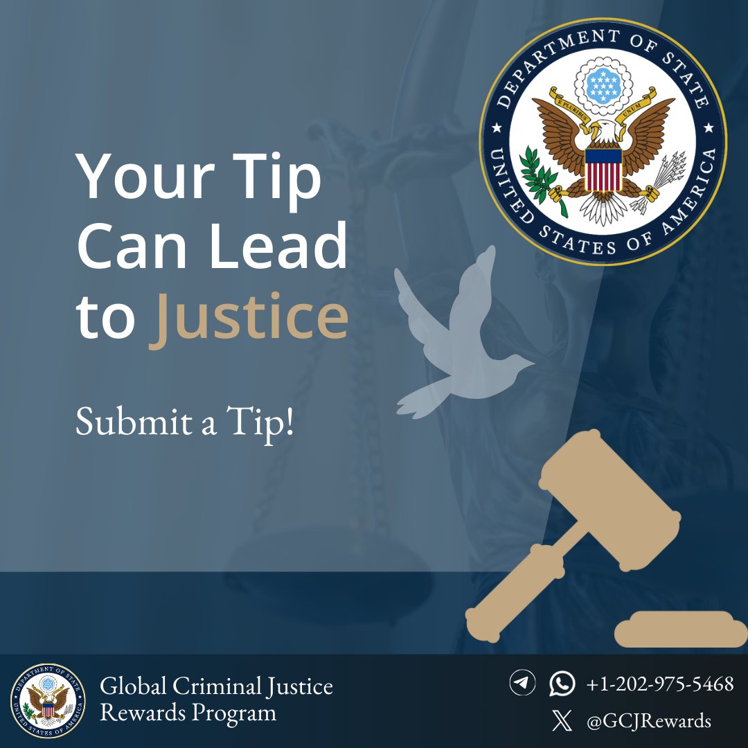 Global Criminal Justice Rewards Program (@GCJRewards) / Posts / X