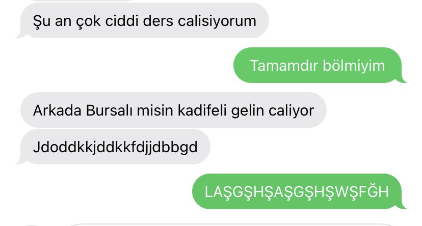 Ciddi ders çalışmaya kasap havası ve deryalarla devam edilmiş