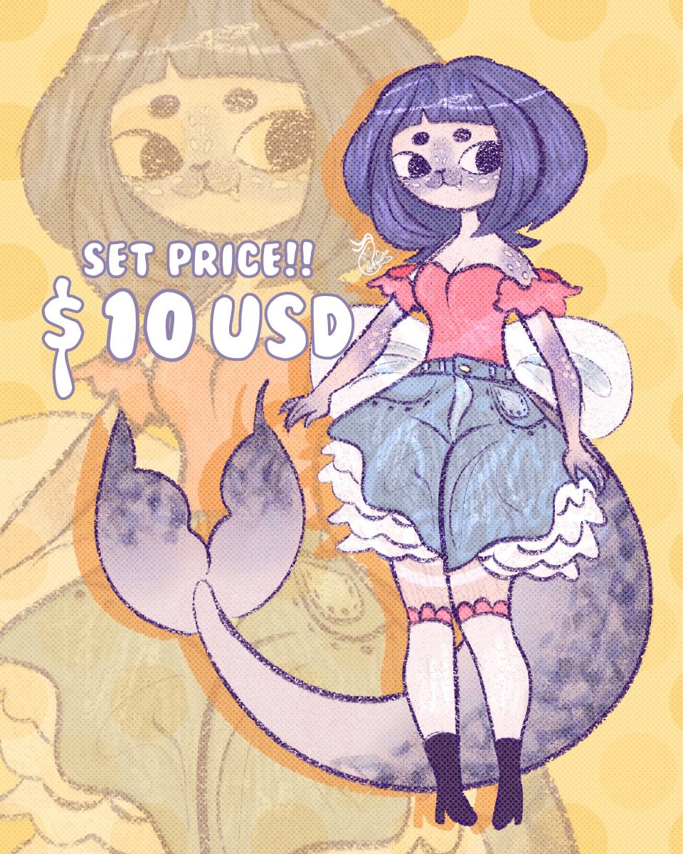 Thing_Desu's tweet image. OPEN ADOPTABLE BATCH꩜ .ᐟ
SET PRICE!!
🍓$10 usd

♡Payment by Paypal or Ko-Fi 
♡Delivery of the adoptable by gmail ೀ
♡Design by me @ebicchin 

🍎: HOLD‼️
🦊: OPEN
🦭: OPEN

#adoptablesopen #characterart #characterdesign #adopt #adoptables #kitsune #seal #furry #gijinka #anthro