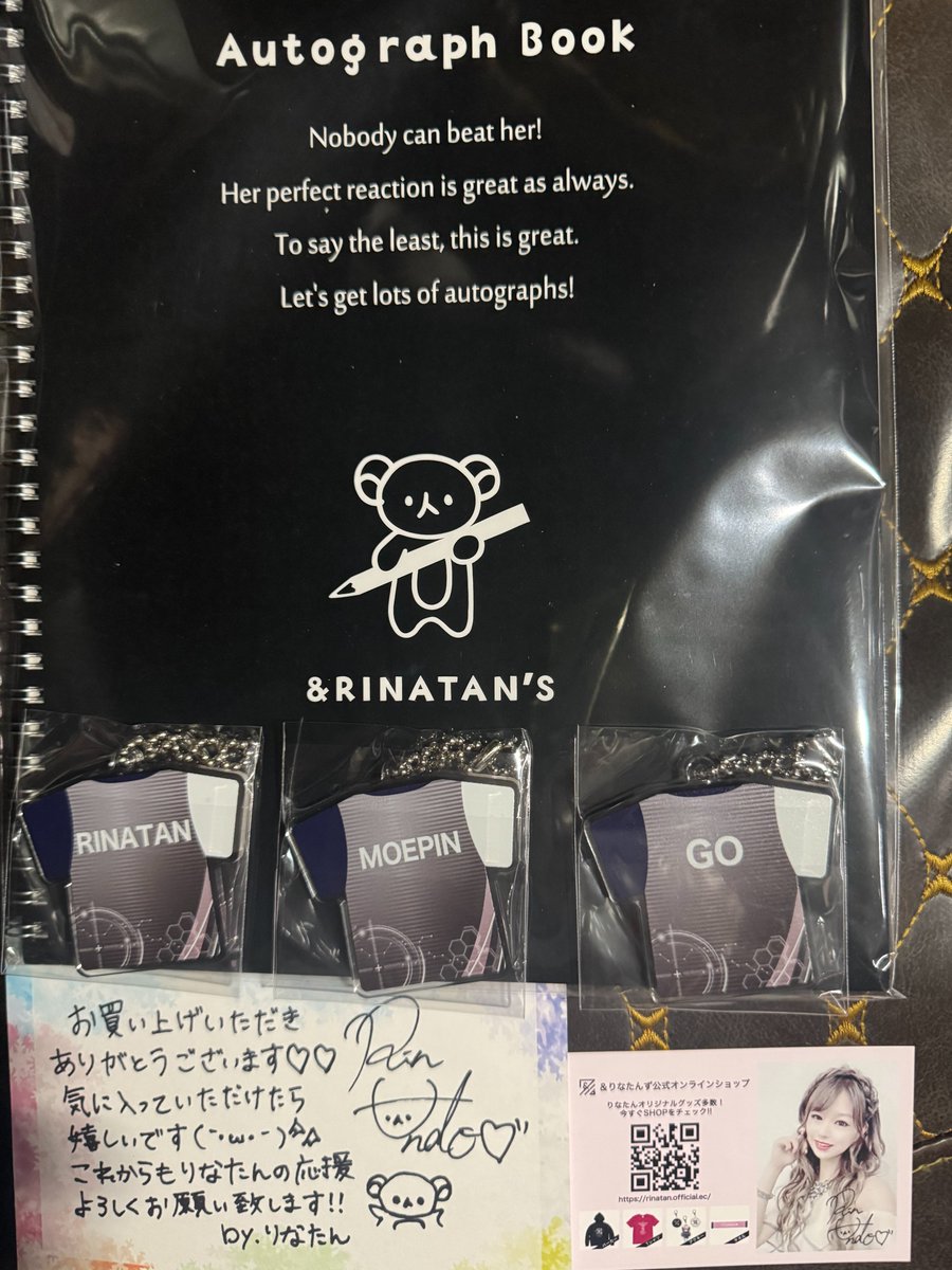 hi64_ak's tweet photo. 安藤りなさんの新商品(New)サイン帳と雀活マスターチームユニフォームアクキーが届きました。https://t.co/bQ33uyrnfm #BASEec
@rinatanxx
より #安藤りな #りなたんず #BASE #symcreate https://t.co/ALN7u2yP3l