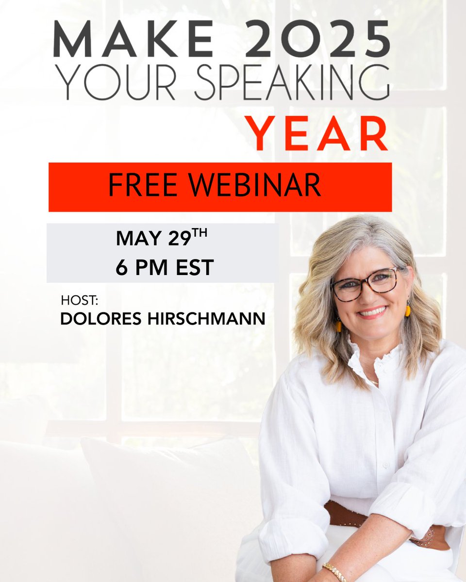 EJSaunders3's tweet image. Real talk: If I could recommend ONE person to help you grow your business through speaking, it’s Dolores Hirschmann.
I’ve known her for years and trust her completely. Her work as a TEDx organizer and former Director of 10X Stages speaks for itself.

She knows how to move people,…